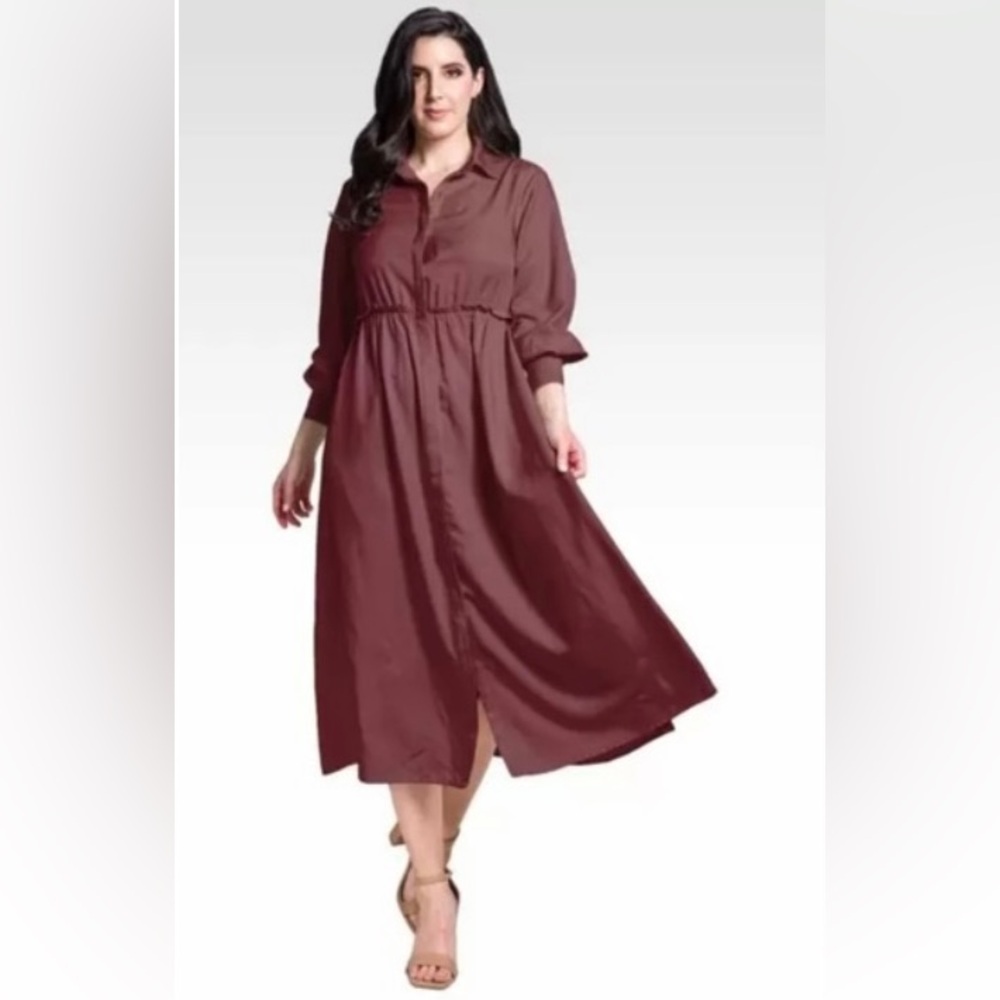 Standards & Practices Elegant Light Burgundy Xl D… - image 1